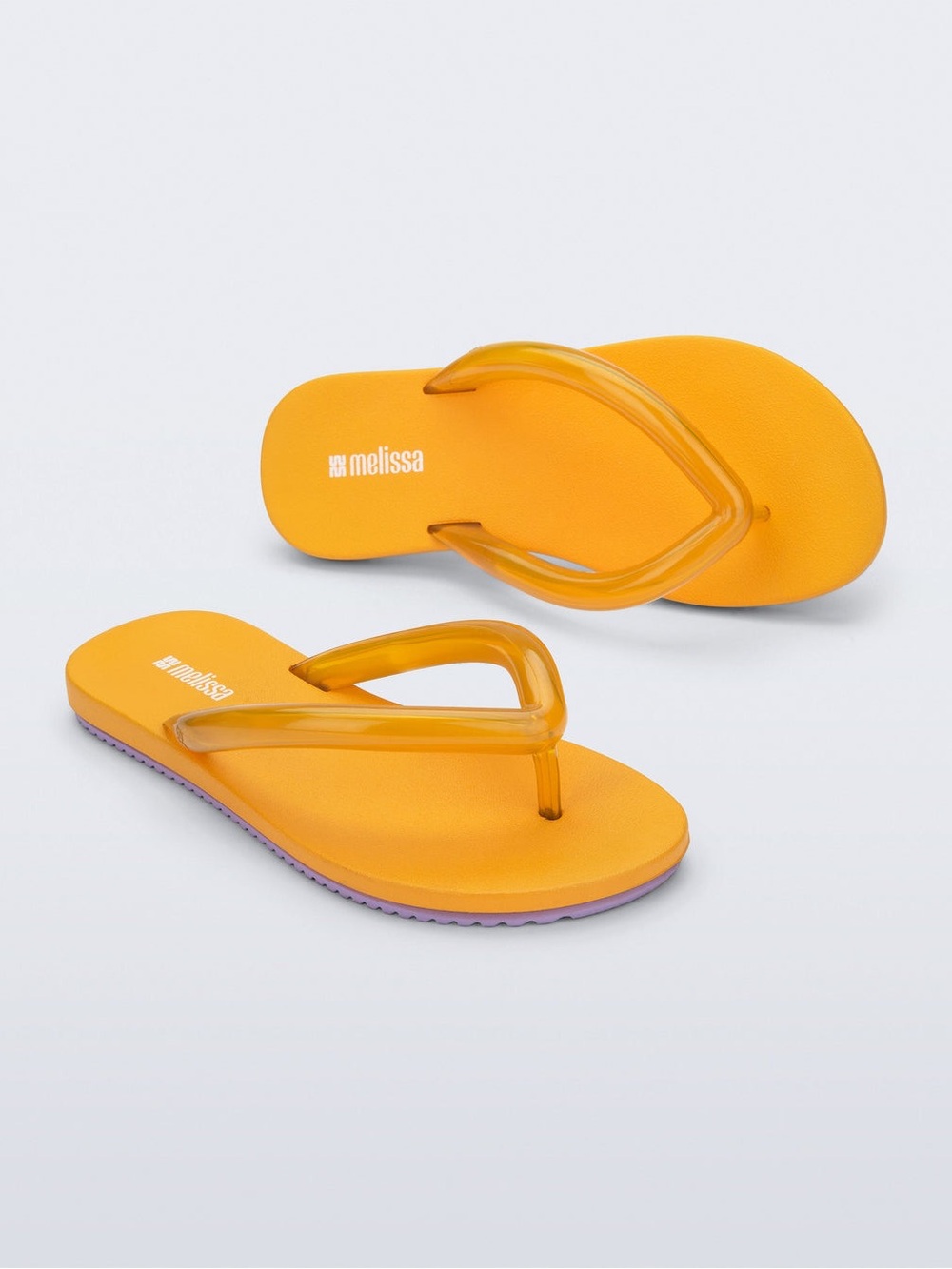 Melissa Yellow-Orange Jelly Flip Flop Sandals